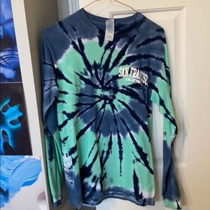 san fransisco tie dye long sleeve